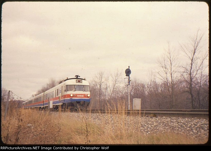 Amtrak Turbo #62 Lake Cities Near Ann Arbor MI 1980